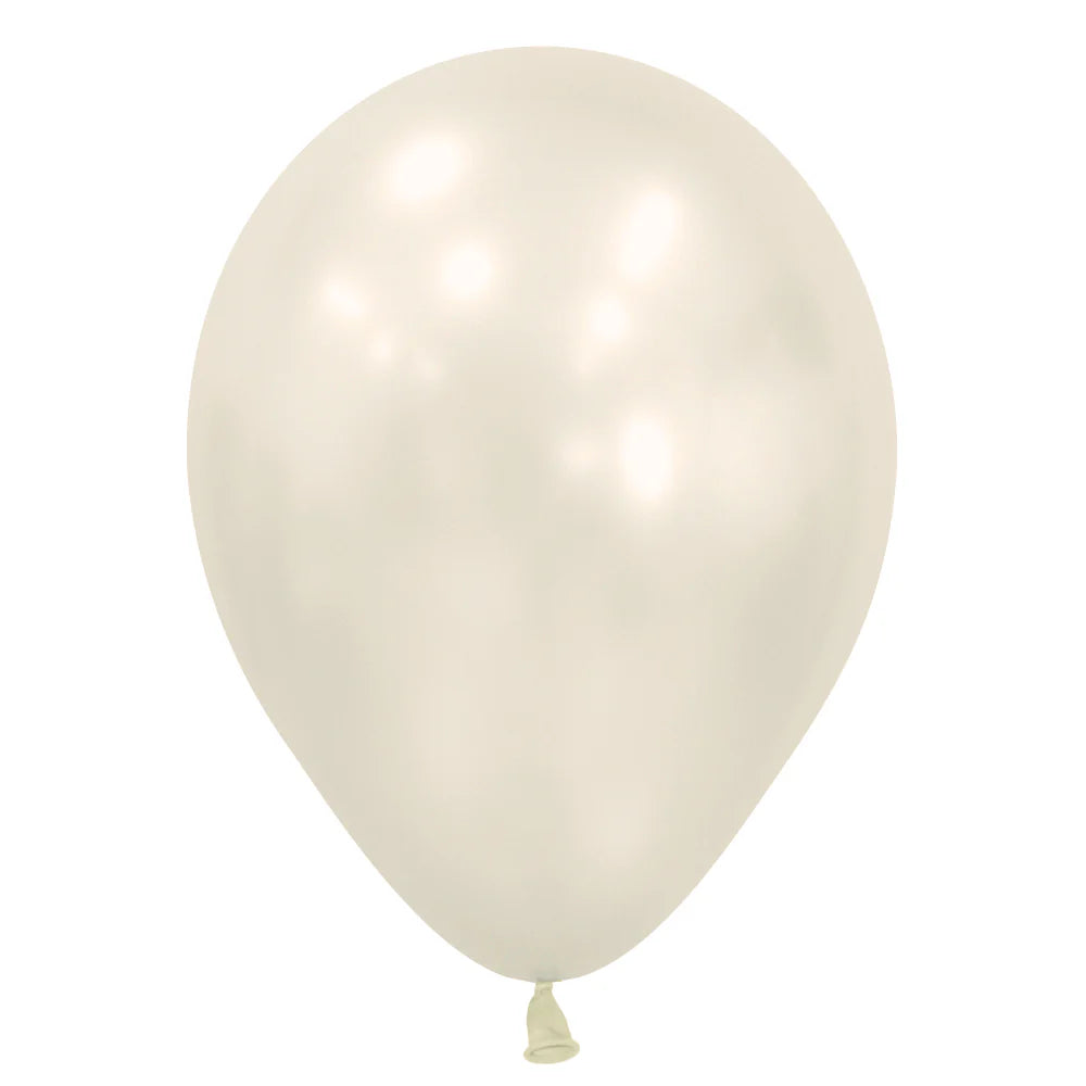 Sempertex 5" Silk Oyster White 100ct